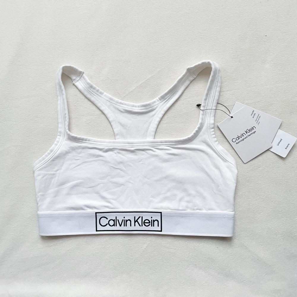 Reimagined Heritage Unlined Bralette in White